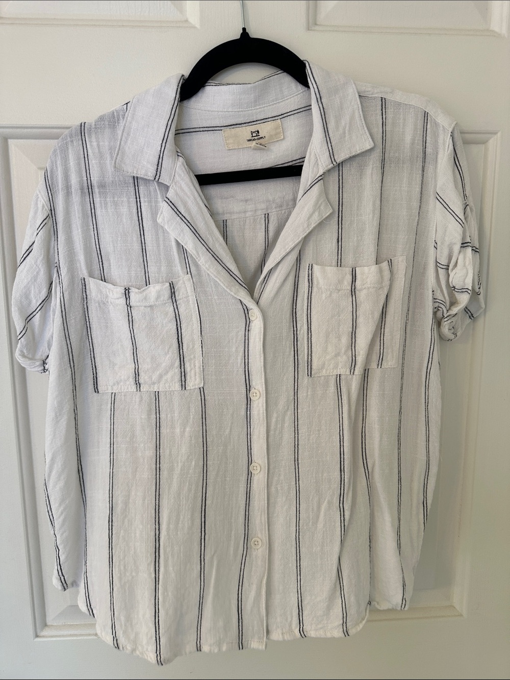 Thread and supply button up blouse